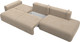 Миниатюра изображения товара Диван Лига Диванов Лига-036 Модерн Лонг подлокотник слева / 121356L (велюр бежевый)