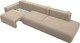 Миниатюра изображения товара Диван Лига Диванов Лига-036 Модерн Лонг подлокотник слева / 121356L (велюр бежевый)