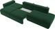 Миниатюра изображения товара Диван Лига Диванов Лига-036 Модерн Лонг подлокотник слева / 121359L (велюр зеленый)