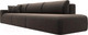 Миниатюра изображения товара Диван Лига Диванов Лига-036 Модерн Лонг подлокотник слева / 121360L (велюр коричневый)