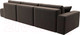 Миниатюра изображения товара Диван Лига Диванов Лига-036 Модерн Лонг подлокотник слева / 121360L (велюр коричневый)