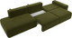 Миниатюра изображения товара Диван Лига Диванов Лига-036 Модерн Лонг подлокотник справа / 121351 (микровельвет зеленый)