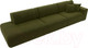 Миниатюра изображения товара Диван Лига Диванов Лига-036 Модерн Лонг подлокотник справа / 121351 (микровельвет зеленый)