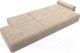Миниатюра изображения товара Диван Лига Диванов Лига-036 Модерн Лонг подлокотник справа / 121356 (велюр бежевый)