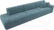 Миниатюра изображения товара Диван Лига Диванов Лига-036 Модерн Лонг подлокотник справа / 121357 (велюр бирюзовый)