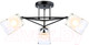 Миниатюра изображения товара Люстра Ambrella TR303072/3 BK/CH/FR (черный/хром/белый матовый)