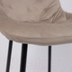 Миниатюра изображения товара Стул барный AksHome Atina (бежевый велюр HLR-8/черный)