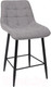 Миниатюра изображения товара Стул барный AksHome Baron (серый микровелюр CD2302-26/черный)