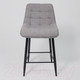 Миниатюра изображения товара Стул барный AksHome Baron (серый микровелюр CD2302-26/черный)