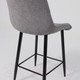 Миниатюра изображения товара Стул барный AksHome Baron (серый микровелюр CD2302-26/черный)