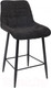 Миниатюра изображения товара Стул барный AksHome Baron (черный микровелюр CD2302-29/черный)