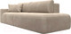 Миниатюра изображения товара Диван Лига Диванов Лига-036 Модерн подлокотник слева / 121339L  (велюр бежевый)