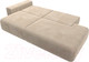Миниатюра изображения товара Диван Лига Диванов Лига-036 Модерн подлокотник слева / 121339L  (велюр бежевый)