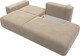 Миниатюра изображения товара Диван Лига Диванов Лига-036 Модерн подлокотник слева / 121339L  (велюр бежевый)