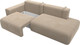 Миниатюра изображения товара Диван Лига Диванов Лига-036 Модерн подлокотник слева / 121339L  (велюр бежевый)
