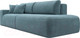 Миниатюра изображения товара Диван Лига Диванов Лига-036 Модерн подлокотник слева / 121340L  (велюр бирюзовый)