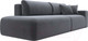 Миниатюра изображения товара Диван Лига Диванов Лига-036 Модерн подлокотник справа / 121344  (велюр серый)