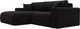 Миниатюра изображения товара Диван угловой Лига Диванов Лига-036 Классик левый / 121365L (микровельвет черный)