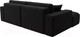 Миниатюра изображения товара Диван угловой Лига Диванов Лига-036 Классик левый / 121365L (микровельвет черный)