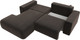 Миниатюра изображения товара Диван угловой Лига Диванов Лига-036 Классик левый / 121377L (велюр коричневый)
