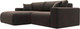 Миниатюра изображения товара Диван угловой Лига Диванов Лига-036 Классик левый / 121377L (велюр коричневый)