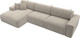 Миниатюра изображения товара Диван угловой Лига Диванов Лига-036 Классик Лонг левый / 121381L (микровельвет бежевый)