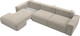Миниатюра изображения товара Диван угловой Лига Диванов Лига-036 Классик Лонг левый / 121381L (микровельвет бежевый)