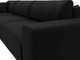 Миниатюра изображения товара Диван угловой Лига Диванов Лига-036 Классик Лонг левый / 121382L (микровельвет черный)