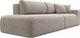 Миниатюра изображения товара Диван Лига Диванов Лига-036 Модерн подлокотник справа / 121330  (микровельвет бежевый)