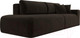 Миниатюра изображения товара Диван Лига Диванов Лига-036 Модерн подлокотник справа / 121332 (микровельвет коричневый)