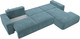 Миниатюра изображения товара Диван угловой Лига Диванов Лига-036 Классик Лонг правый / 121391 (велюр бирюзовый)