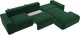 Миниатюра изображения товара Диван угловой Лига Диванов Лига-036 Классик Лонг правый / 121393 (велюр зеленый)