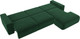 Миниатюра изображения товара Диван угловой Лига Диванов Лига-036 Классик Лонг правый / 121393 (велюр зеленый)