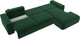 Миниатюра изображения товара Диван угловой Лига Диванов Лига-036 Классик Лонг правый / 121393 (велюр зеленый)