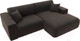 Миниатюра изображения товара Диван угловой Лига Диванов Лига-036 Классик правый / 121377 (велюр коричневый)
