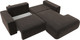 Миниатюра изображения товара Диван угловой Лига Диванов Лига-036 Классик правый / 121377 (велюр коричневый)