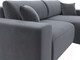 Миниатюра изображения товара Диван угловой Лига Диванов Лига-036 Классик правый / 121378 (велюр серый)