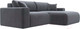 Миниатюра изображения товара Диван угловой Лига Диванов Лига-036 Классик правый / 121378 (велюр серый)