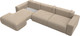 Миниатюра изображения товара Диван угловой Лига Диванов Лига-036 Модерн Лонг левый / 121424L (велюр бежевый)