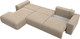 Миниатюра изображения товара Диван угловой Лига Диванов Лига-036 Модерн Лонг левый / 121424L (велюр бежевый)