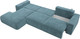 Миниатюра изображения товара Диван угловой Лига Диванов Лига-036 Модерн Лонг левый / 121425L (велюр бирюзовый)