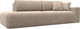 Миниатюра изображения товара Диван Лига Диванов Лига-036 Модерн подлокотник справа / 121339 (велюр бежевый)