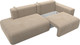 Миниатюра изображения товара Диван Лига Диванов Лига-036 Модерн подлокотник справа / 121339 (велюр бежевый)