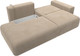 Миниатюра изображения товара Диван Лига Диванов Лига-036 Модерн подлокотник справа / 121339 (велюр бежевый)