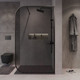 Миниатюра изображения товара Душевая стенка Niagara NG-689-90TBLACK 90x200 (черный матовый/тонированное стекло)