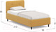 Миниатюра изображения товара Односпальная кровать Moon Family 1253 / К005089
