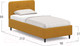 Миниатюра изображения товара Односпальная кровать Moon Family 1253 / MF005126