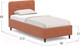 Миниатюра изображения товара Односпальная кровать Moon Family 1253 / MF005207