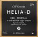 Миниатюра изображения товара Крем для лица Helia-D Cell Concept Обновление клеток Ночной против морщин 55+ (50мл)