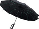 Миниатюра изображения товара Зонт складной Ame Yoke ОК58-12DR (черный)
